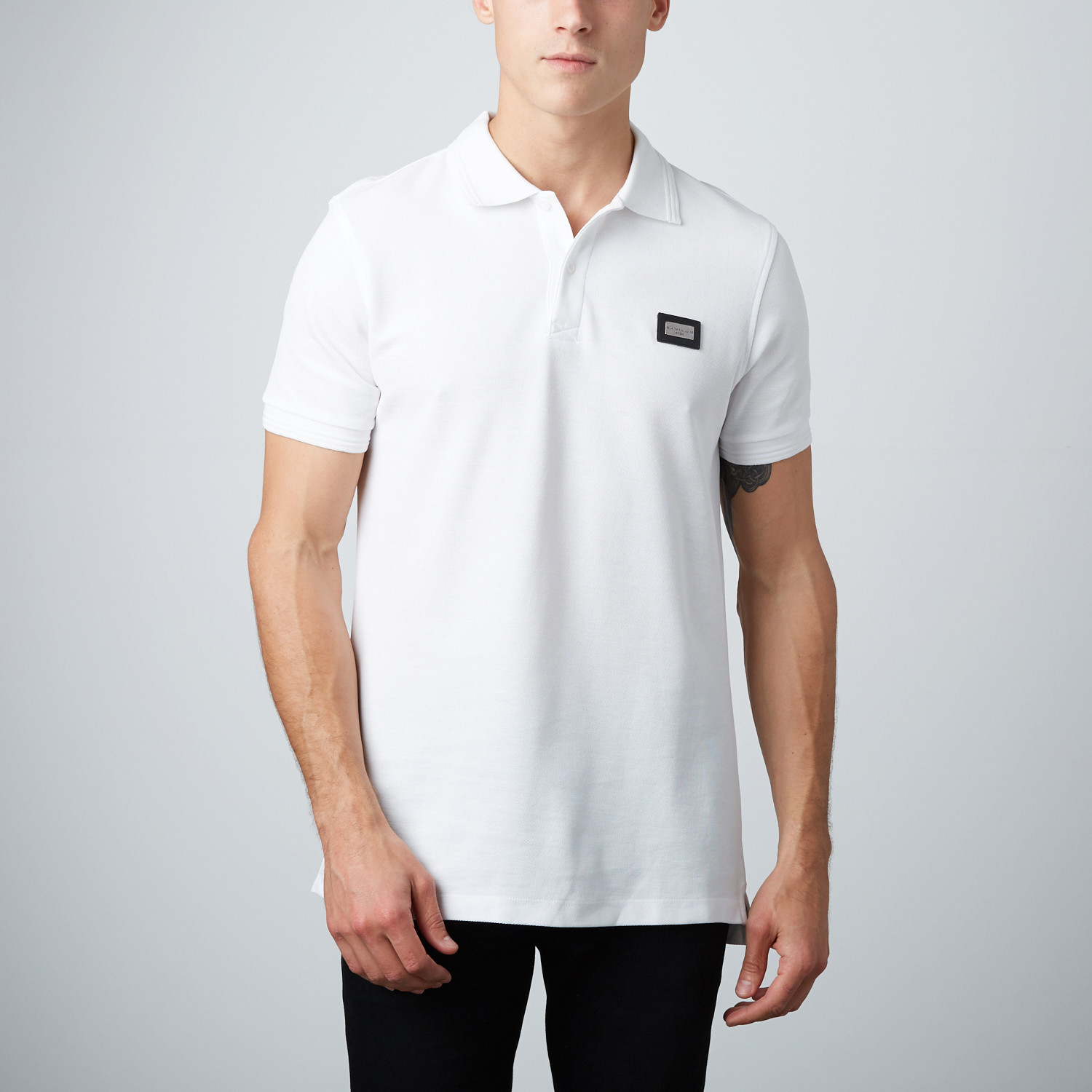 Short Sleeve Polo Shirt // White (S) - Salvatore Galliano - Touch of Modern