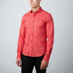 Slim Button Down Shirt // Red (S)