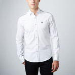 Slim Button Down Shirt // White (M)