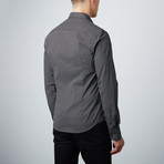 Slim Button Down Shirt // Black + White (M)