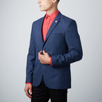 Slim Fit Blazer Jacket // Navy Blue (US: 50S)