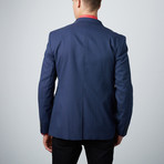 Slim Fit Blazer Jacket // Navy Blue (US: 48S)