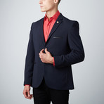 Slim Fit Blazer Jacket // Navy (US: 54S)