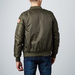 Patched Flight Jacket // Olive (S)