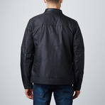 Nylon With Faux Leather Detail // Black (S)