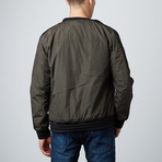 Nylon And Neoprene Jacket // Olive (XL)