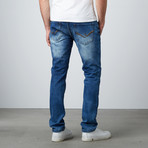 Standard Slim Blue Wash Jean // Medium Blue (34WX30L)