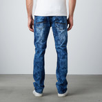 Marble Wash Standard Slim Jean // Medium Blue (32WX32L)