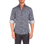 Lewis Long-Sleeve Button-Up Shirt // Navy (4XL)