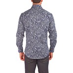 Lewis Long-Sleeve Button-Up Shirt // Navy (3XL)