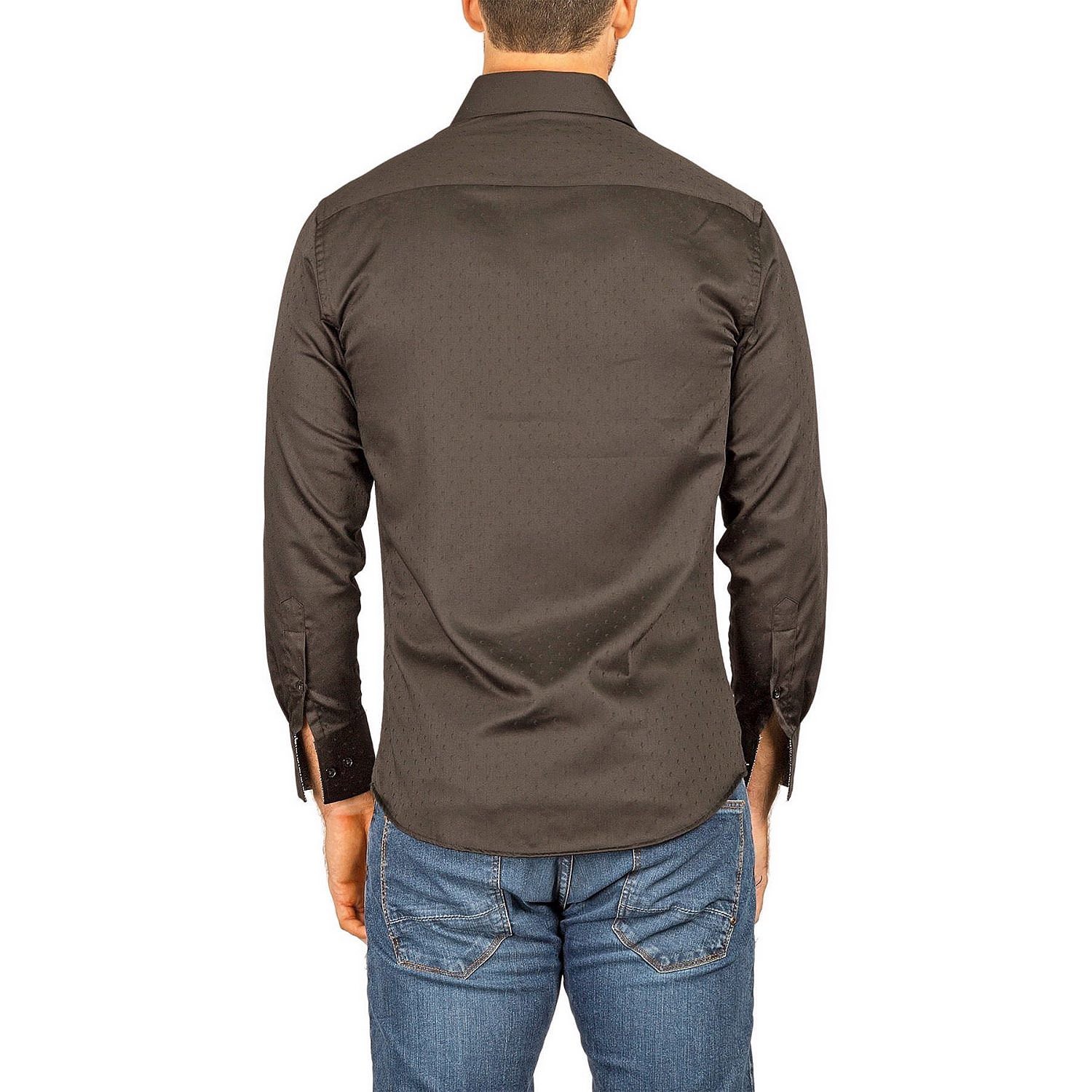 Swiss Long-Sleeve Button-Up Shirt // Black (S) - BESPOKE - Touch of Modern