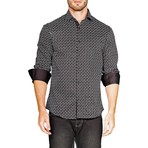 Alexander Long-Sleeve Button-Up Shirt // Black (M)