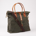 Hudson Tote Bag // Fatigue Green