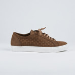 Braided Leather Shoes // Brown (Euro: 41)