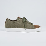 Limited Edition Cap-Toe Shoes // Green + Brown (Euro: 43)