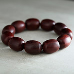 The Cranberry Wood Bracelet // Red