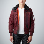 Flight Jacket // Burgundy (L)