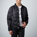 Nylon + Denim Jacket // Black (2XL)