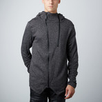 Double Zip Hoodie // Grey (M)