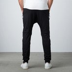 Terry Moto Zip Jogger // Black (S)