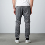 Trimmed Moto Zip Jogger // Grey (S)