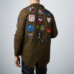 Vintage Patch Parka // Green (S)