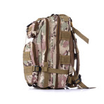 Tactical Nylon Military Backpack // Brown Camo