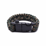 Tactical Paracord Bracelet // Green Camo