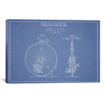 Edouard G.F. Otto Velocipede Patent Sketch (26"W x 18"H x 0.75"D)