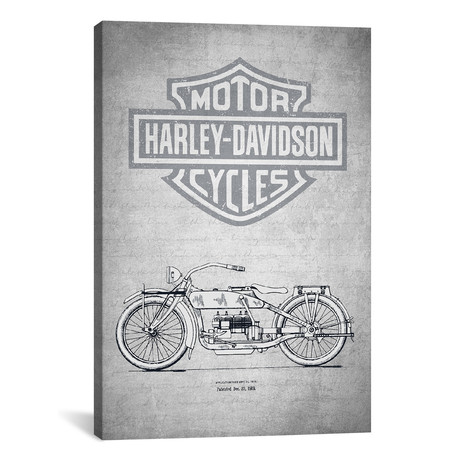 Harley-Davidson Motorcycles I (18"W x 26"H x 0.75"D)