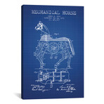 Lewis A. Rygg Mechanical Horse Patent Sketch (18"W x 26"H x 0.75"D)