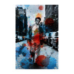 JD Walks NYC Streets Painting Print // Wrapped Canvas (12"W x 18"H x 1.5"D)