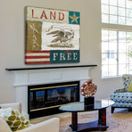 Land of the Free Painting Print // Wrapped Canvas (18"W x 18"H x 1.5"D)