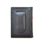 Baseball Stitch Front Pocket Wallet // Black