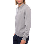 Zip Polo Sweater // Grey (XL)