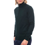 Half Zip Logo Sweater // Green (Euro: 52)