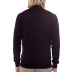 Zip Logo Sweater Jacket // Bordeaux (Euro: 50)