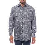 Flavio Relaxed Fit Shirt // Black Tile (40)