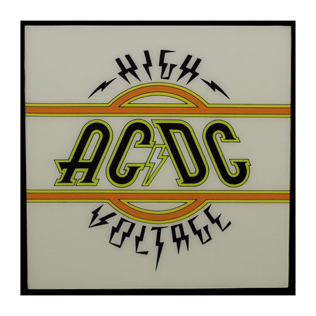 Glass Print // AC/DC High Voltage Album