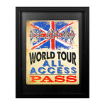 Framed Backstage Pass // Def Lepard'S World Tour