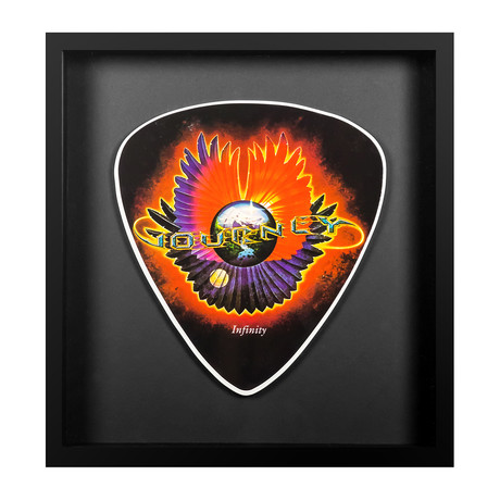 Framed Oversized Guitar Pick // Journey Logo