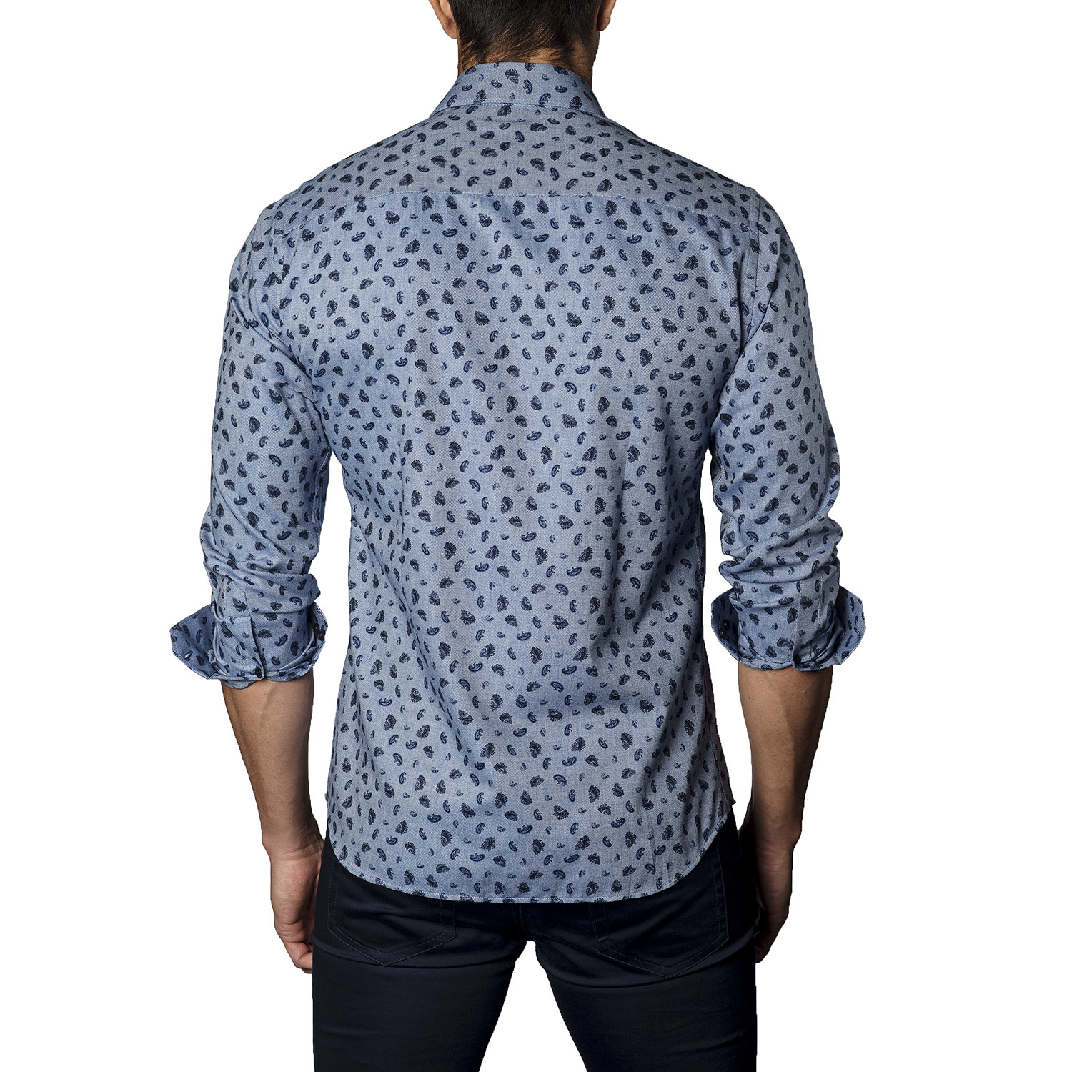 Paisley Long Sleeve Shirt // Chambray Navy (3XL) - Jared Lang - Touch ...