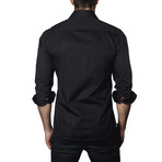 Long Sleeve Shirt // Black Jacquard (2XL)