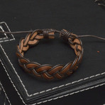 Wood + Leather Bracelet Set // 3 Pack