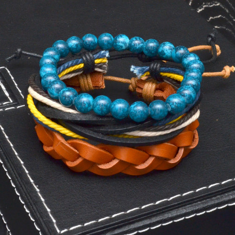 Blue Lagoon Bracelet Set // 3 Pack