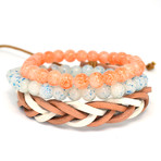 Peach Bracelet Set // 3 Pack