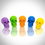 Rainbow of Skulls // Set of 5