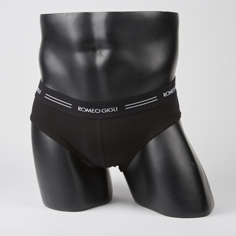 Stripe Logo Brief // Black + White (S)