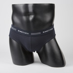 Stripe Logo Brief // Navy + Grey // Pack of 2 (2XL)