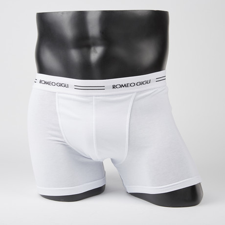 Stipe Logo Boxer Brief // White + Black (S)
